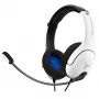 PDP LVL40 headset káblový s hlavovým mostom herný biely