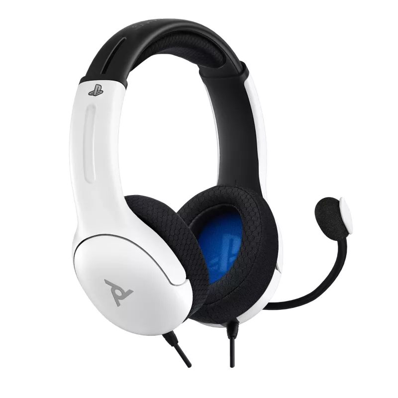 PDP LVL40 headset káblový s hlavovým mostom herný biely