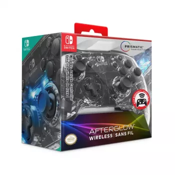 PDP Afterglow čierny, transparentný gamepad analógový / digitálny Nintendo Switch, Nintendo Switch Lite, Nintendo Switch OLED