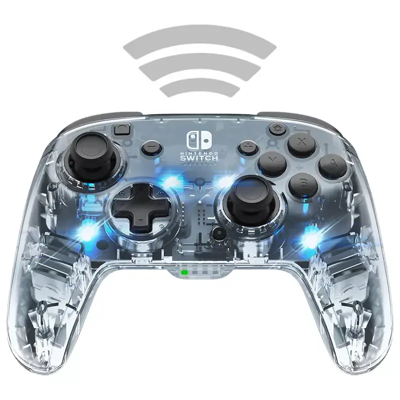 PDP Afterglow čierny, transparentný gamepad analógový / digitálny Nintendo Switch, Nintendo Switch Lite, Nintendo Switch OLED
