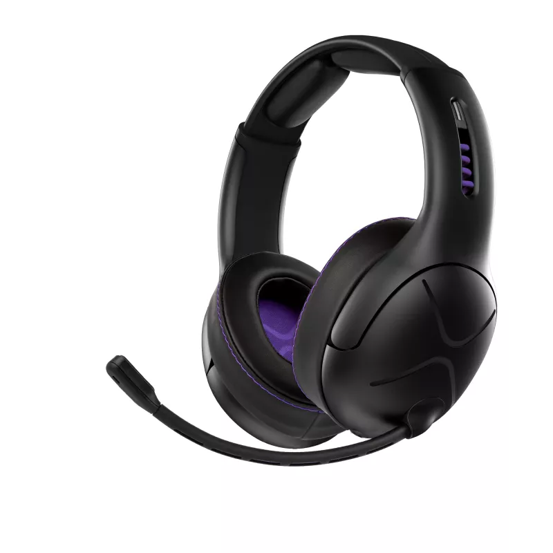 Headset VICTRIX Gambit Wireless — káblový & bezdrôtový, 20–20000 Hz, 2 m kábel, 301 g, čierna/fialová