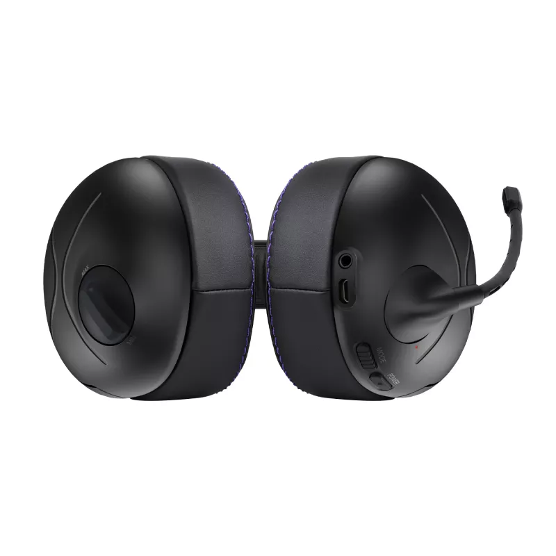 Headset VICTRIX Gambit Wireless — káblový & bezdrôtový, 20–20000 Hz, 2 m kábel, 301 g, čierna/fialová