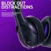 Headset VICTRIX Gambit Wireless — káblový & bezdrôtový, 20–20000 Hz, 2 m kábel, 301 g, čierna/fialová