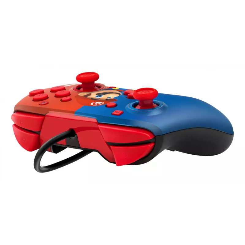 PDP REMATCH káblový ovládač: Power Pose Mario, gamepad, Nintendo Switch, Nintendo Switch OLED, D-pad, tlačidlo Home, analógový / digitálny, káblový, USB