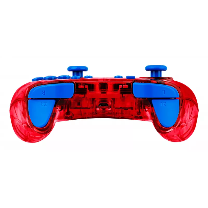 PDP Rock Candy: Mario Punch červený, priesvitný USB gamepad analógový/digitálny Nintendo Switch, Nintendo Switch Lite, Nintendo Switch OLED