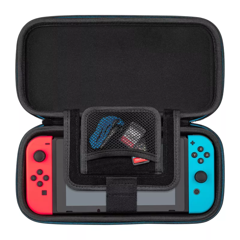 Pevné puzdro PDP tenké Deluxe Power Pose Mario pre Nintendo – modré/červené