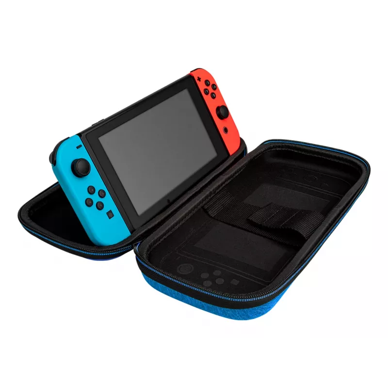 Pevné puzdro PDP tenké Deluxe Power Pose Mario pre Nintendo – modré/červené