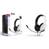 PDP LVL40 headset káblový headset s hlavovým mostom herný čierny, biely
