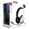 PDP LVL40 headset káblový headset s hlavovým mostom herný čierny, biely