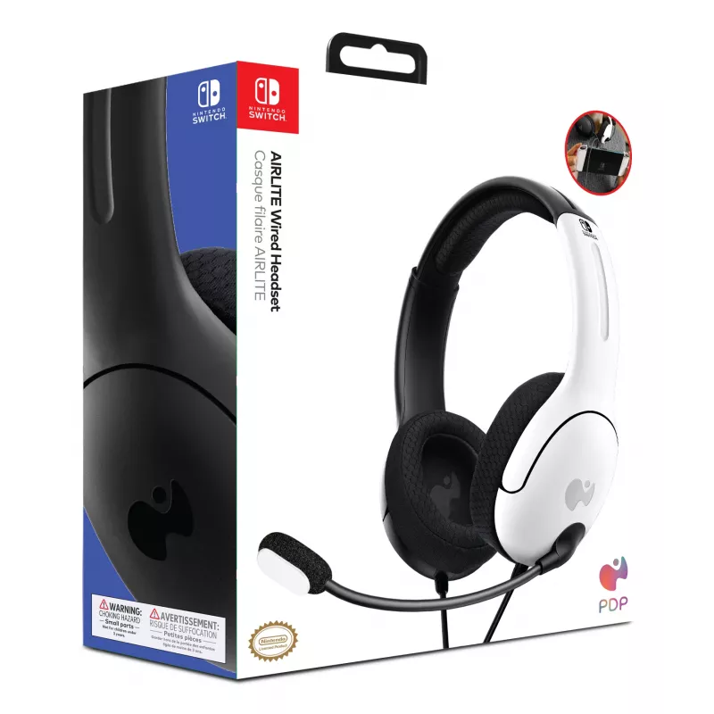 PDP LVL40 headset káblový headset s hlavovým mostom herný čierny, biely