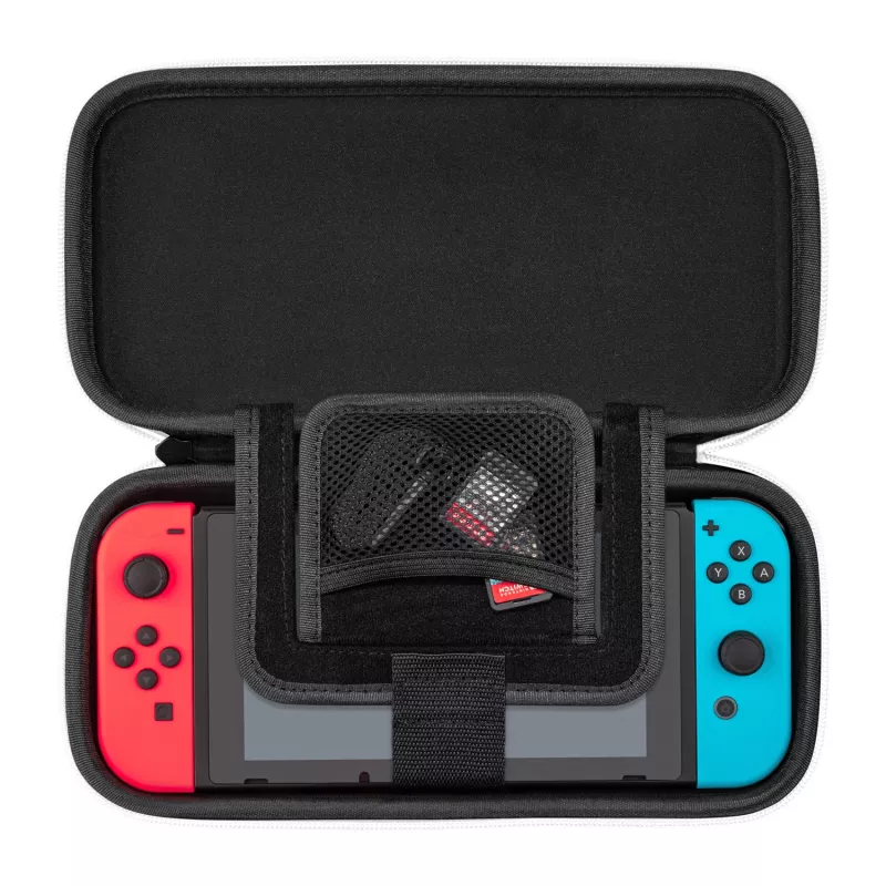 PDP tenké Deluxe: čierne & biele pevné puzdro Nintendo čierne, biele