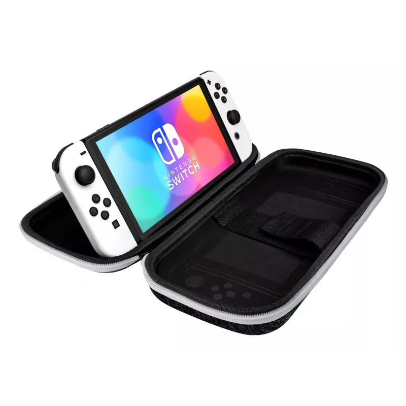 PDP tenké Deluxe: čierne & biele pevné puzdro Nintendo čierne, biele