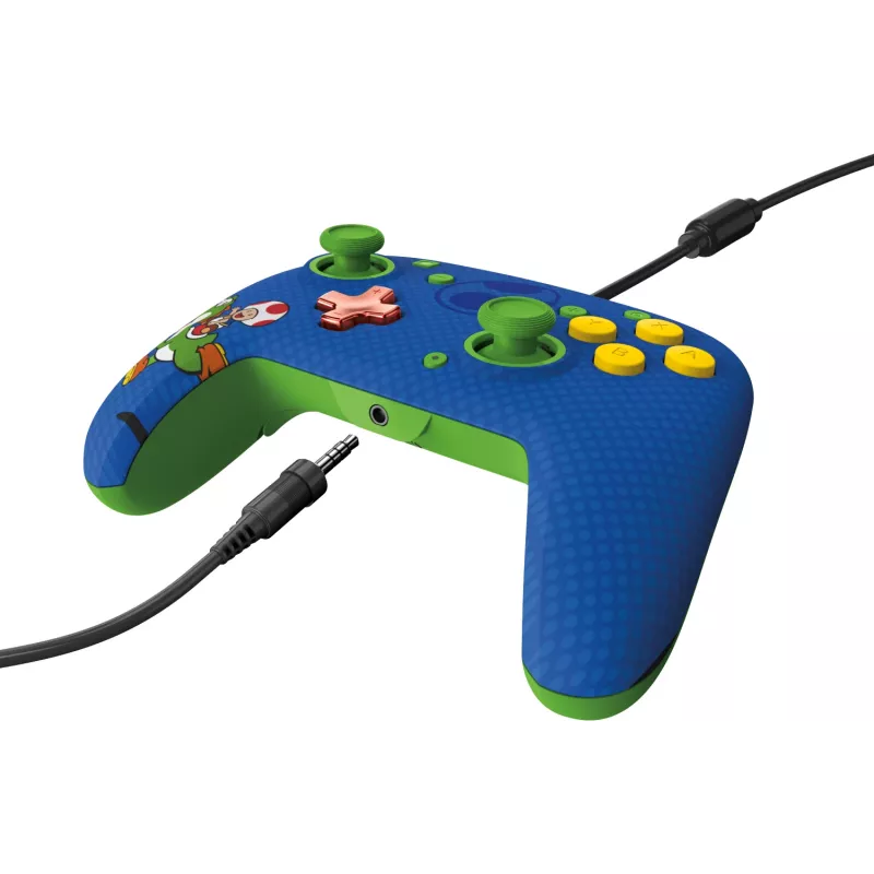 PDP REMATCH drôtový ovládač: Yoshi & Toad, gamepad, Nintendo Switch, Nintendo Switch OLED, D-pad, tlačidlo Home, analógový/digitálny, s káblom, USB