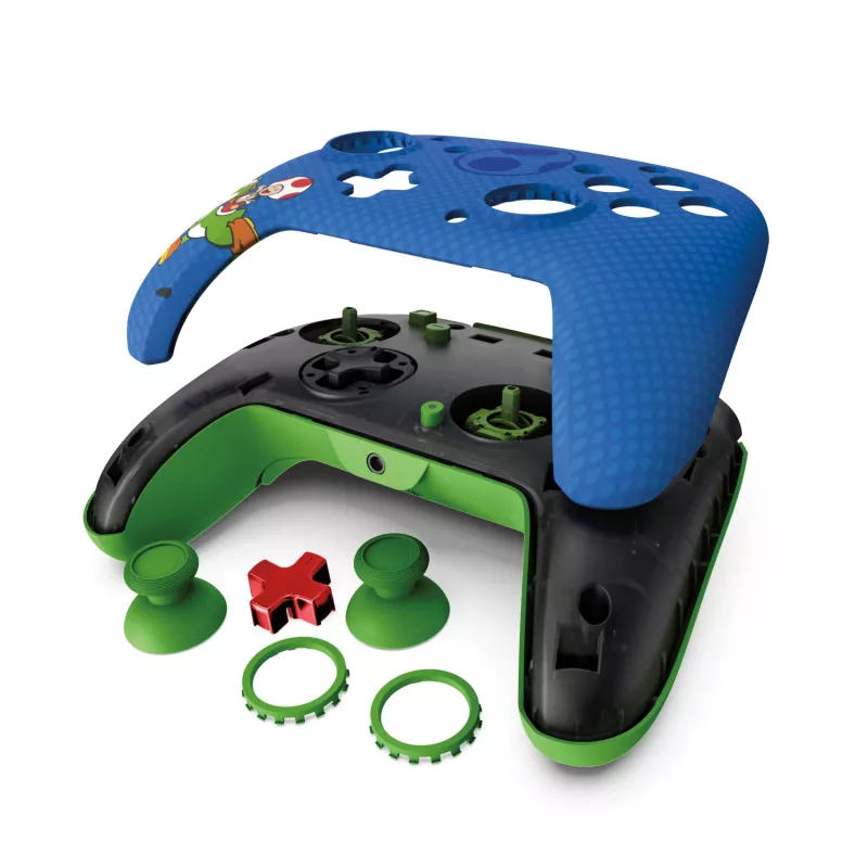 PDP REMATCH drôtový ovládač: Yoshi & Toad, gamepad, Nintendo Switch, Nintendo Switch OLED, D-pad, tlačidlo Home, analógový/digitálny, s káblom, USB