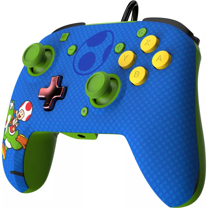 PDP REMATCH drôtový ovládač: Yoshi & Toad, gamepad, Nintendo Switch, Nintendo Switch OLED, D-pad, tlačidlo Home, analógový/digitálny, s káblom, USB