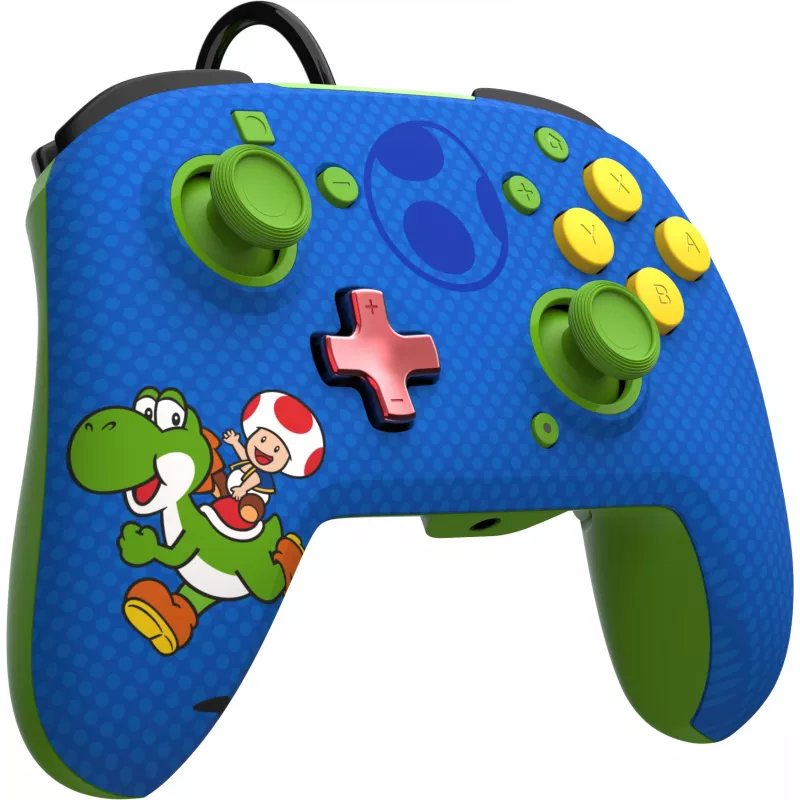 PDP REMATCH drôtový ovládač: Yoshi & Toad, gamepad, Nintendo Switch, Nintendo Switch OLED, D-pad, tlačidlo Home, analógový/digitálny, s káblom, USB