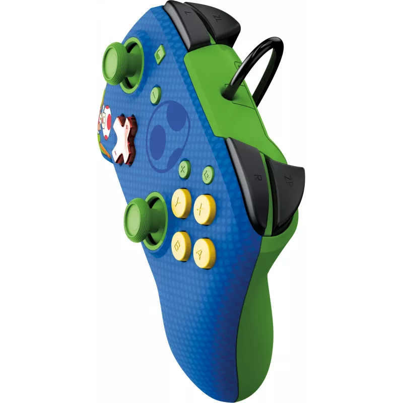 PDP REMATCH drôtový ovládač: Yoshi & Toad, gamepad, Nintendo Switch, Nintendo Switch OLED, D-pad, tlačidlo Home, analógový/digitálny, s káblom, USB
