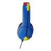 PDP LVL40 headset s káblom, cez hlavu, herný, modrý, červený