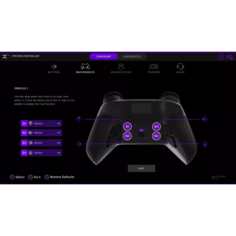 PDP Victrix Pro BFG pre PlayStation 5, PlayStation 4 a Windows 10/11 PC