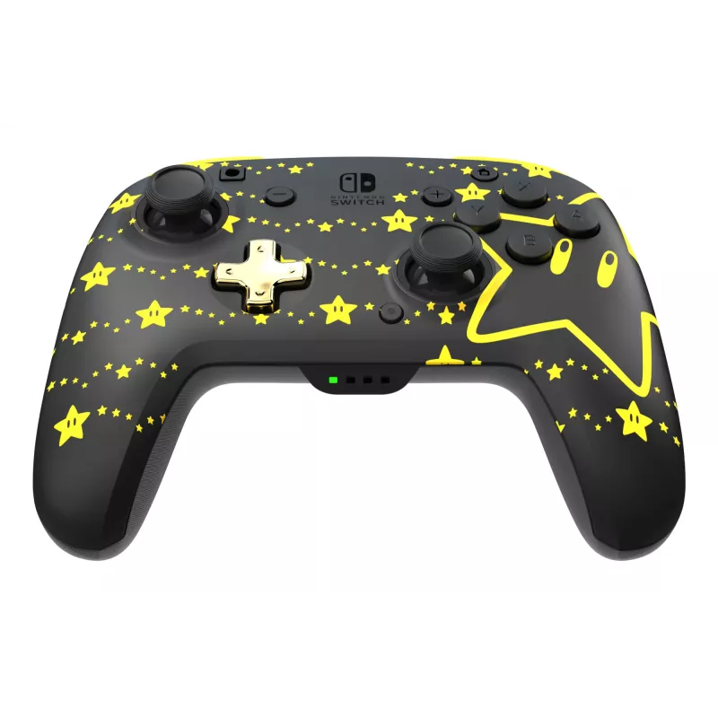 PDP REMATCH GLOW čierny, žltý gamepad, analógový/digitálny, Nintendo Switch, Nintendo Switch OLED