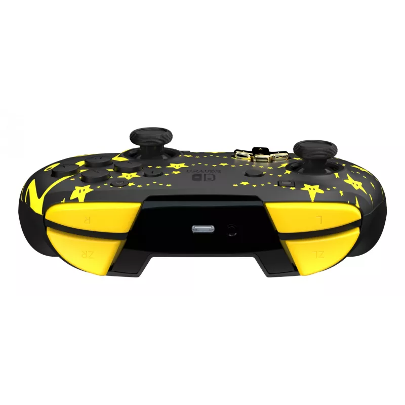 PDP REMATCH GLOW čierny, žltý gamepad, analógový/digitálny, Nintendo Switch, Nintendo Switch OLED
