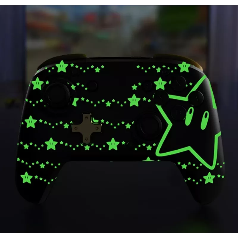 PDP REMATCH GLOW čierny, žltý gamepad, analógový/digitálny, Nintendo Switch, Nintendo Switch OLED