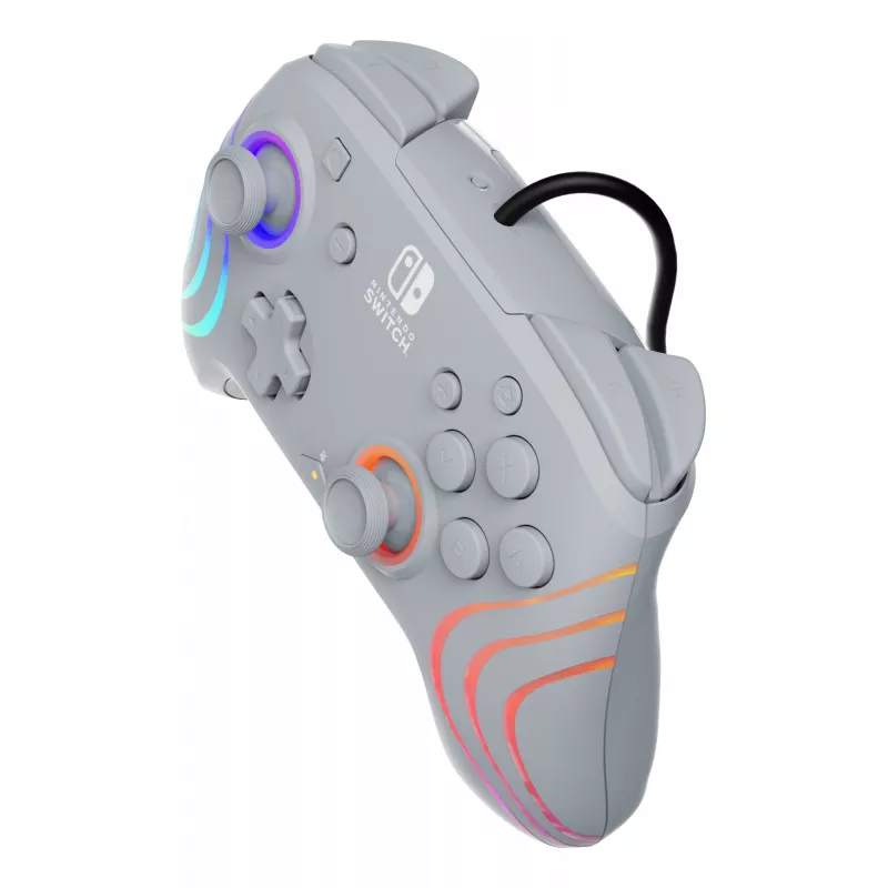 PDP Afterglow Wave sivý USB gamepad, analógový/digitálny, Nintendo Switch, Nintendo Switch OLED