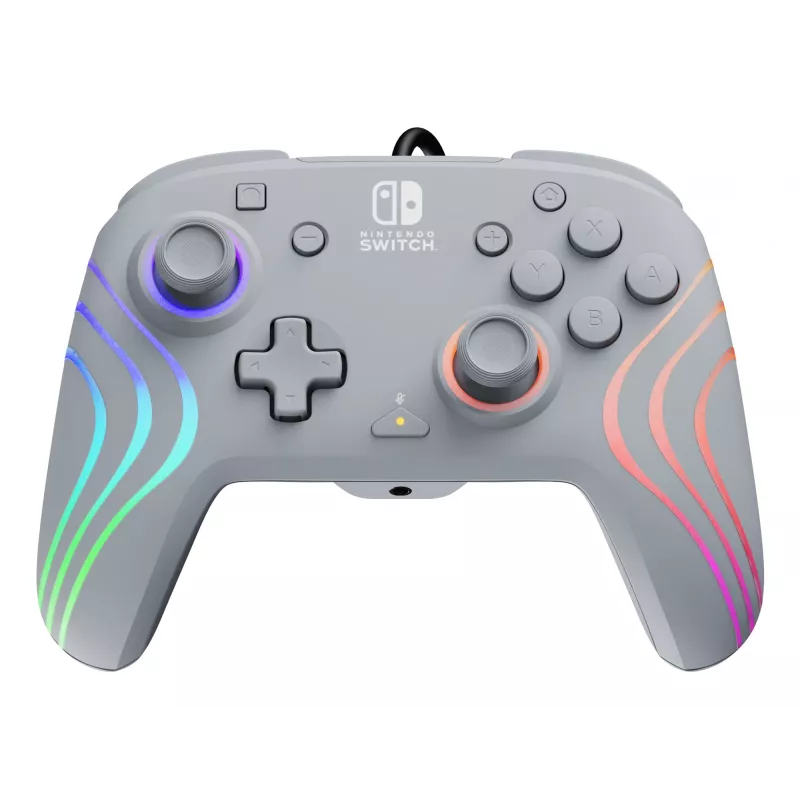 PDP Afterglow Wave sivý USB gamepad, analógový/digitálny, Nintendo Switch, Nintendo Switch OLED