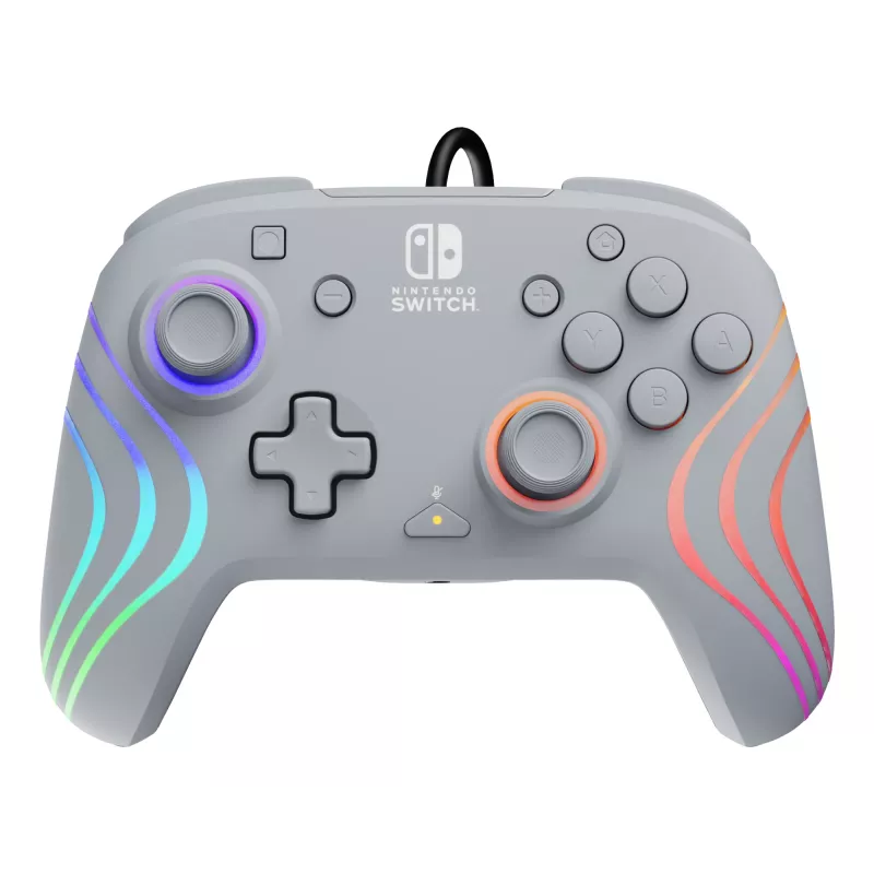 PDP Afterglow Wave sivý USB gamepad, analógový/digitálny, Nintendo Switch, Nintendo Switch OLED