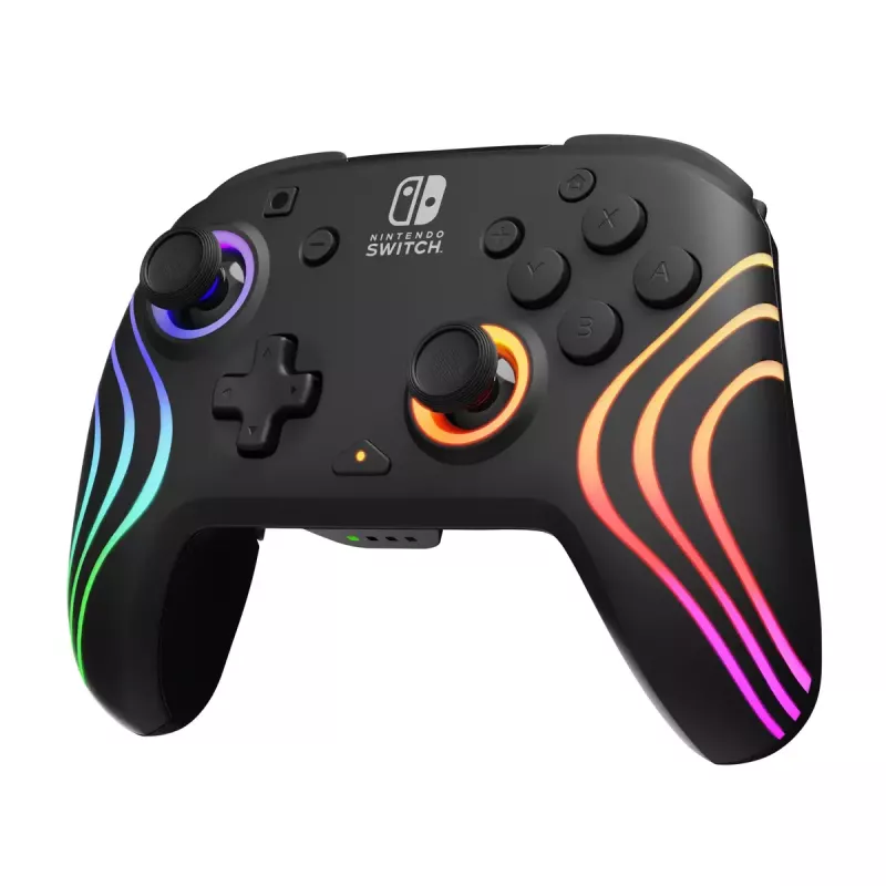 PDP Afterglow Wave čierny USB gamepad, analógový/digitálny, Nintendo Switch, Nintendo Switch Lite, Nintendo Switch OLED