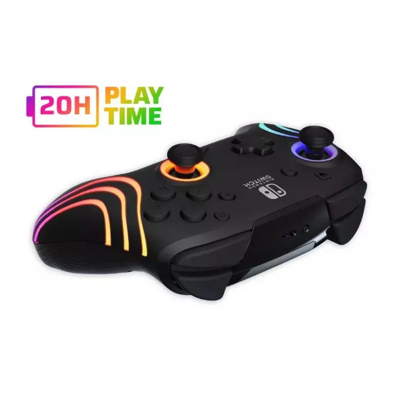 PDP Afterglow Wave čierny USB gamepad, analógový/digitálny, Nintendo Switch, Nintendo Switch Lite, Nintendo Switch OLED