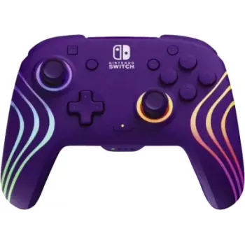 Bezdrôtový ovládač PDP Afterglow Wave 500-252-PR – fialový, bezdrôtový gamepad pre konzolu/PC