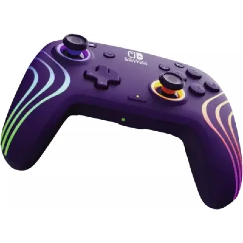 Bezdrôtový ovládač PDP Afterglow Wave 500-252-PR – fialový, bezdrôtový gamepad pre konzolu/PC