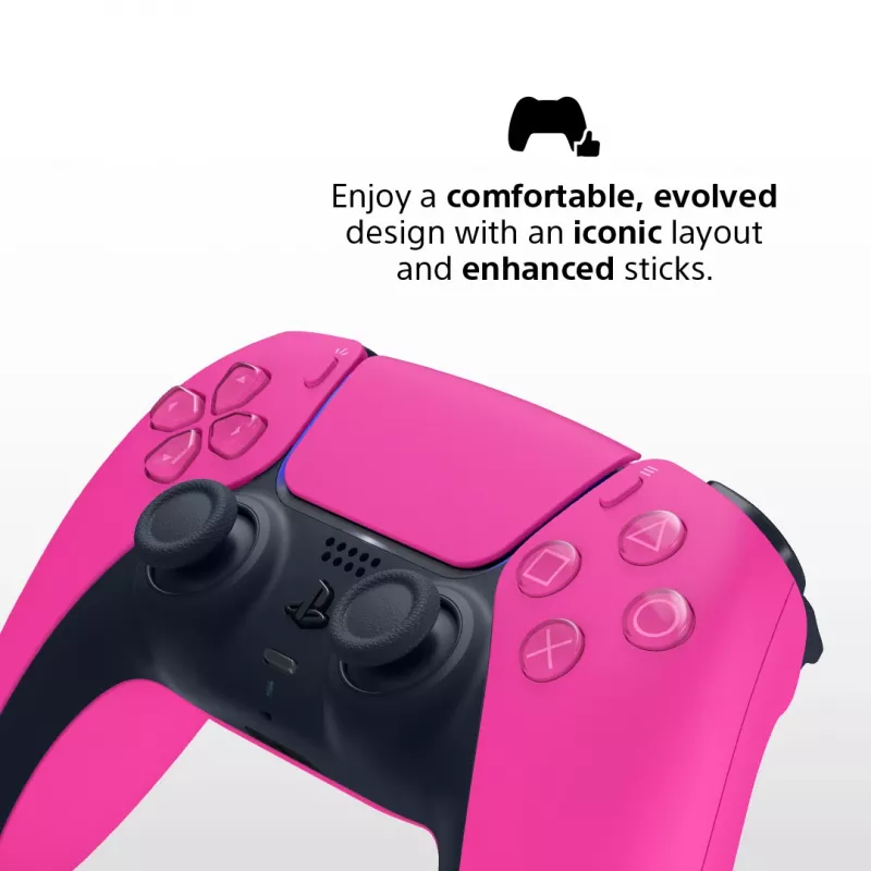 Gamepad Sony DualSense v3 pre PlayStation 5 — ružový, Bluetooth & USB Type-C, integrovaná batéria