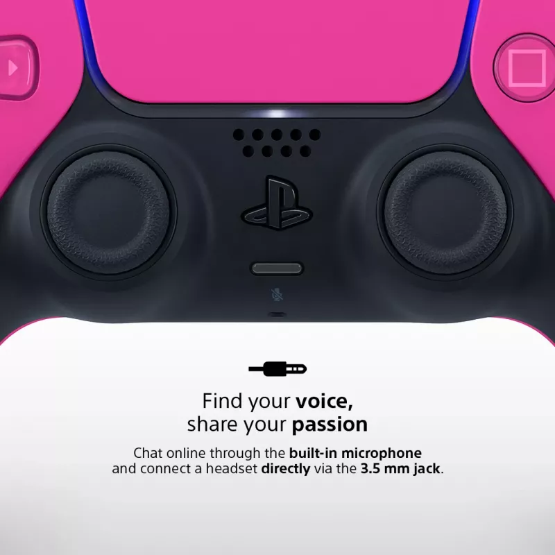 Gamepad Sony DualSense v3 pre PlayStation 5 — ružový, Bluetooth & USB Type-C, integrovaná batéria