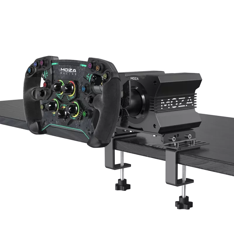 Moza Racing stolová svorka, PC, svorka, čierna, oceľ, Moza, R5, R9, R12