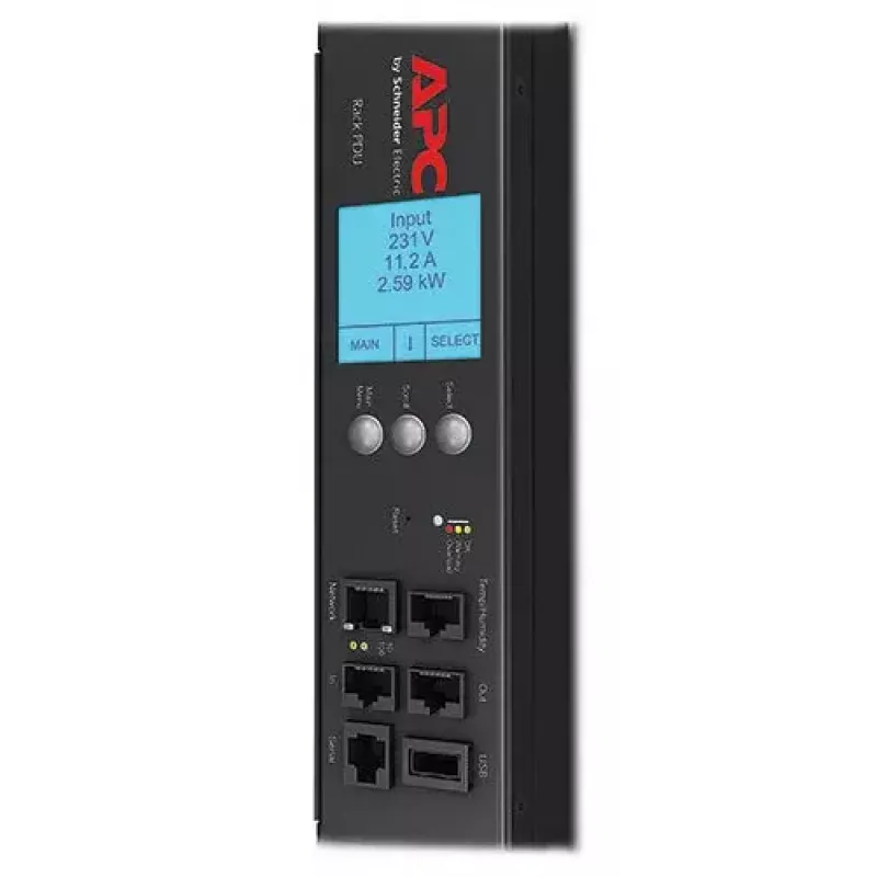 APC Rack PDU 2G, Metered by Outlet so spínaním, ZeroU, 32A, 230V, (21) C13 & (3) C19