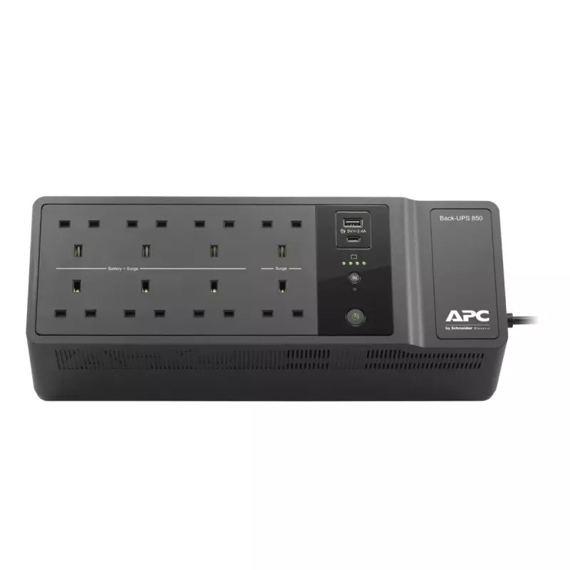 APC Back-UPS BE850G2-UK - 8x BS 1363 zásuvky, 850VA, 2 USB nabíjačky, 1 USB dátový port