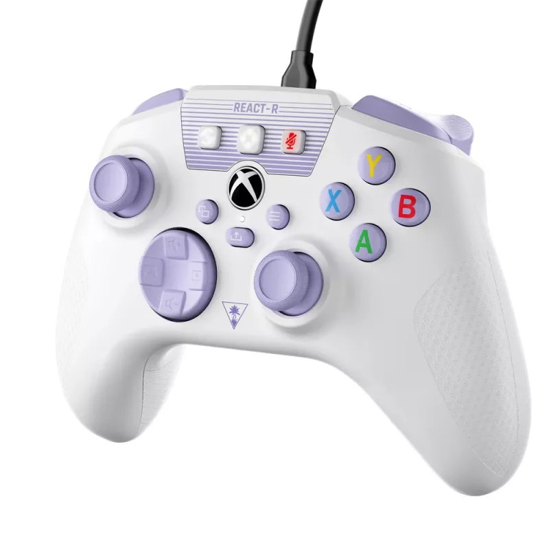 Turtle Beach REACT-R fialová, biela USB gamepad PC, Xbox One, Xbox One S, Xbox One X, Xbox Series S, Xbox Series X