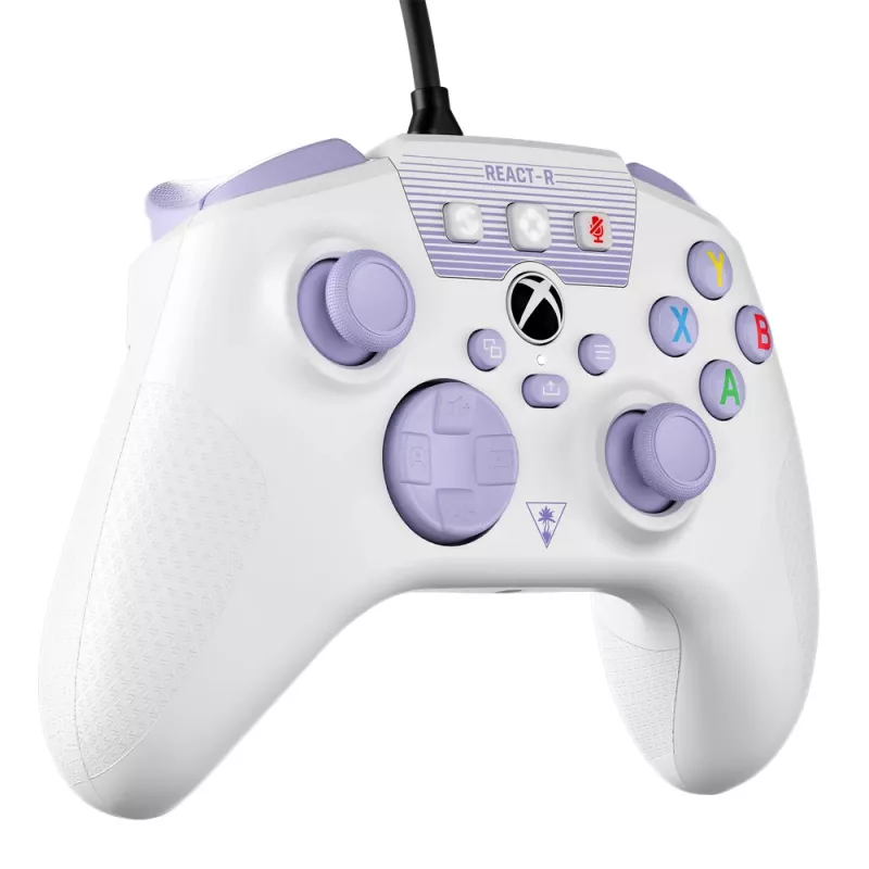 Turtle Beach REACT-R fialová, biela USB gamepad PC, Xbox One, Xbox One S, Xbox One X, Xbox Series S, Xbox Series X
