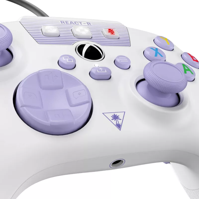 Turtle Beach REACT-R fialová, biela USB gamepad PC, Xbox One, Xbox One S, Xbox One X, Xbox Series S, Xbox Series X