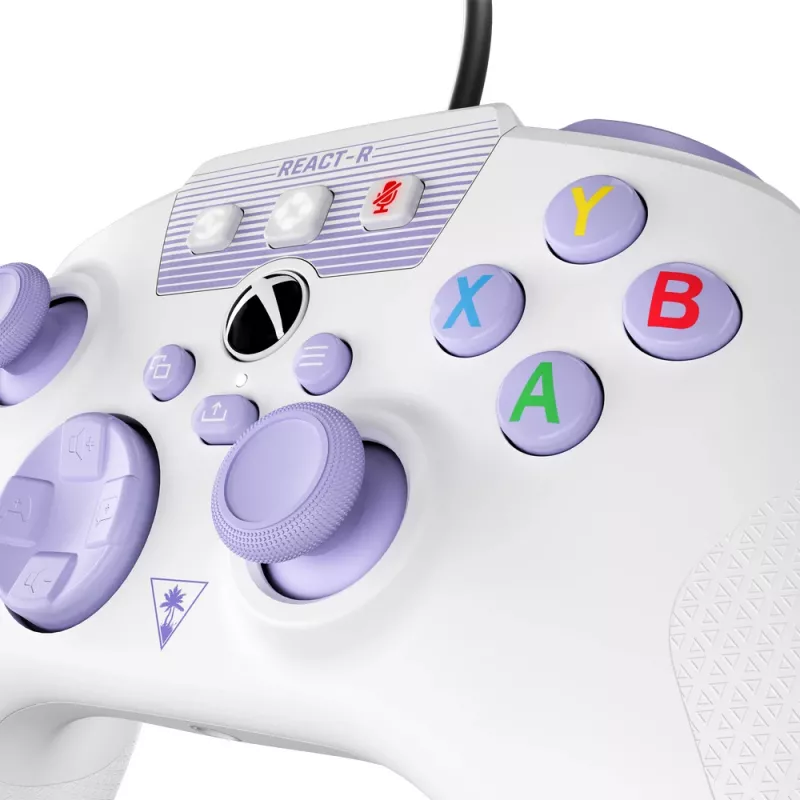 Turtle Beach REACT-R fialová, biela USB gamepad PC, Xbox One, Xbox One S, Xbox One X, Xbox Series S, Xbox Series X