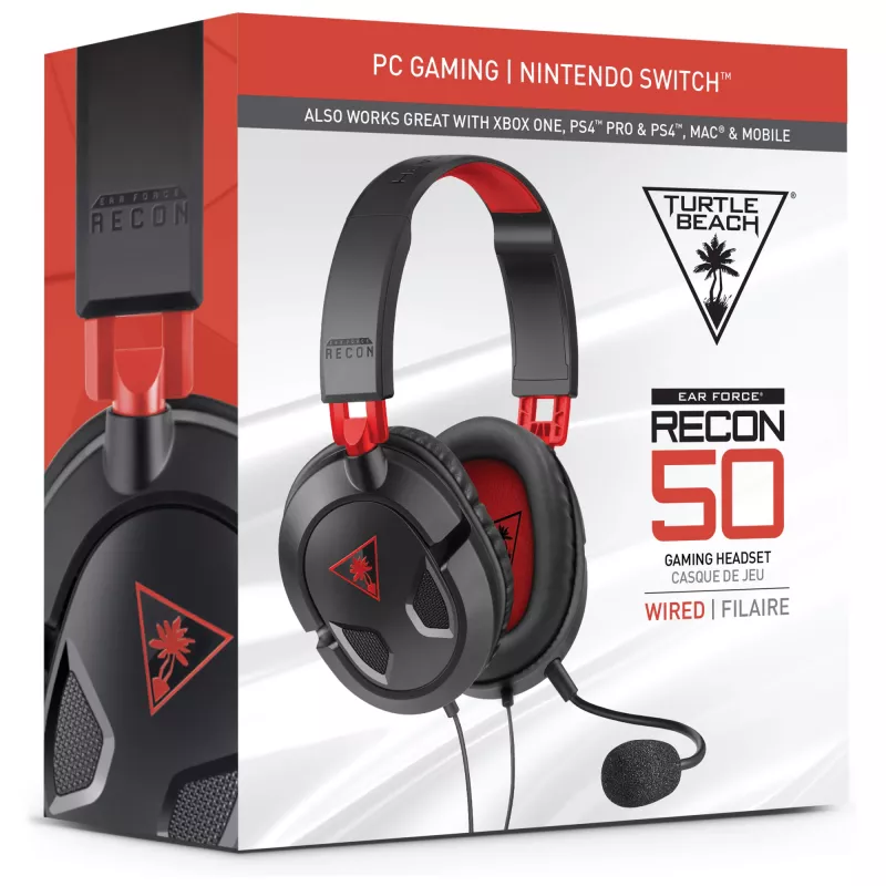 Turtle Beach Recon 50 headset káblový herný headset – PC, Xbox Series X alebo S, Xbox One, PS5 a PS4