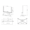 Stolový stojan Multibrackets M VESA Turn čierny veľký MAX 600x400