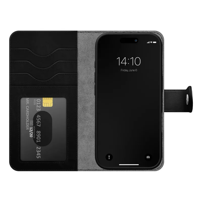 iDeal of Sweden Magnet Wallet+ MagSafe iPhone 17 Pro čierna