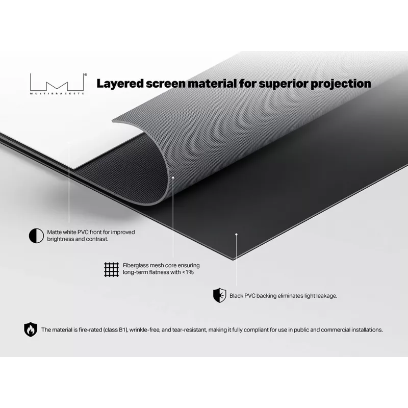 Multibrackets M 16:9 motorizované projekčné plátno 240x135, 108 palcov Black Edition