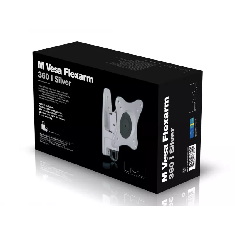VESA montáž Multibrackets M VESA Flexarm 360 I strieborná 75 100 200