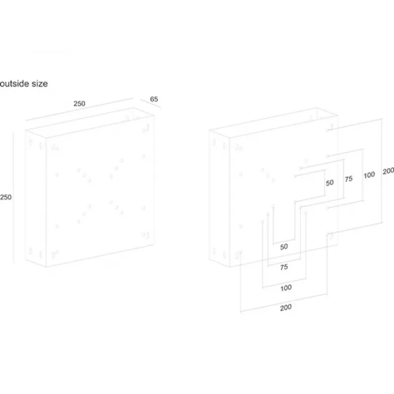 Držiak monitora pre držiak CPU Multibrackets M PC Media Box/Digital Signage Box I