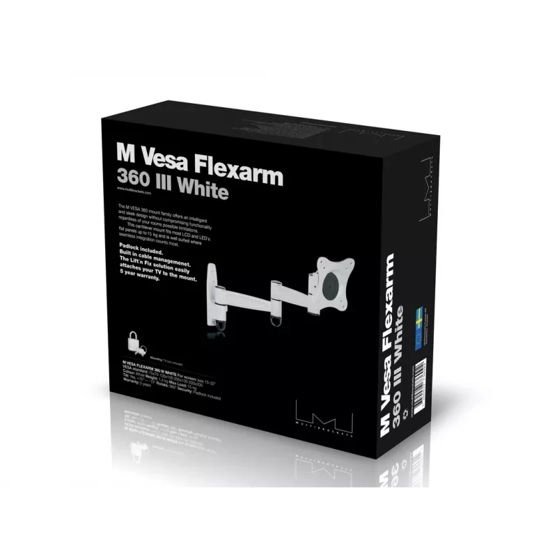 Multibrackets M VESA Flexarm 360 III biely 15 kg 15-32 palcov
