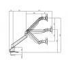 Multibrackets M VESA Gas Lift Arm Single čierna